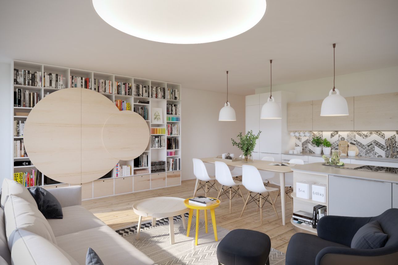 vizualizácia obývačky