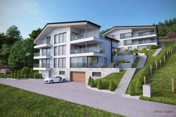 3D vizualizácia – Apartmánové domy, Švajčiarsko