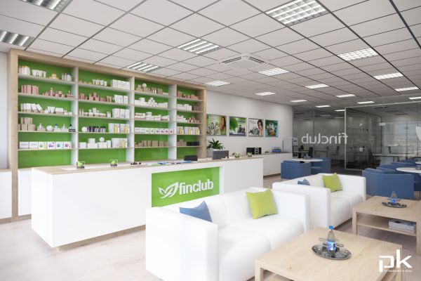 3D vizualizácia – Finclub, Bukurešť