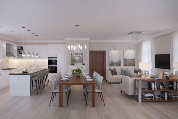 3D vizualizácia interiéru – Luxusná vila, Liberec