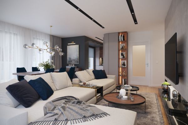 3D vizualizácia – Luxusný byt, Praha